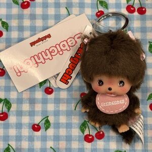 Monchhichi bebichhichi keychain new with tags